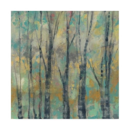 Jennifer Goldberger 'Pastel Arbor I' Canvas Art,24x24